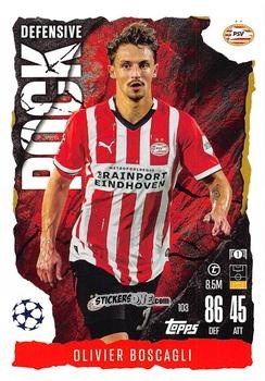 Cromo Olivier Boscagli - UEFA Champions League & Europa League 2024-2025. Match Attax Extra n. 103 - Topps