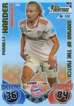Cromo Pernille Harder - UEFA Champions League & Europa League 2024-2025. Match Attax Extra n. 284 - Topps