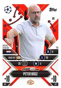 Cromo Peter Bosz - UEFA Champions League & Europa League 2024-2025. Match Attax Extra n. 129 - Topps