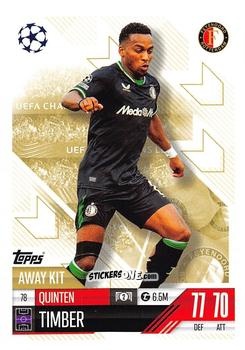 Cromo Quinten Timber - UEFA Champions League & Europa League 2024-2025. Match Attax Extra n. 78 - Topps