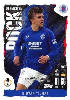 Figurina Ridvan Yilmaz - UEFA Champions League & Europa League 2024-2025. Match Attax Extra n. 108 - Topps