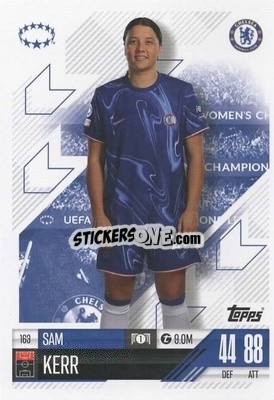 Sticker Sam Kerr - UEFA Champions League & Europa League 2024-2025. Match Attax Extra n. 163 - Topps