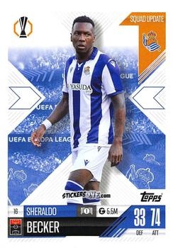 Figurina Sheraldo Becker - UEFA Champions League & Europa League 2024-2025. Match Attax Extra n. 16 - Topps
