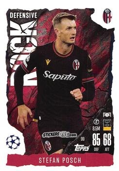 Cromo Stefan Posch - UEFA Champions League & Europa League 2024-2025. Match Attax Extra n. 99 - Topps