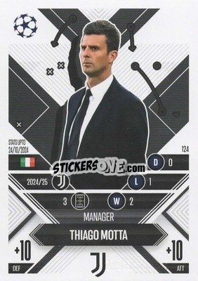 Sticker Thiago Motta - UEFA Champions League & Europa League 2024-2025. Match Attax Extra n. 124 - Topps