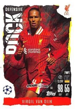 Sticker Virgil van Dijk - UEFA Champions League & Europa League 2024-2025. Match Attax Extra n. 84 - Topps