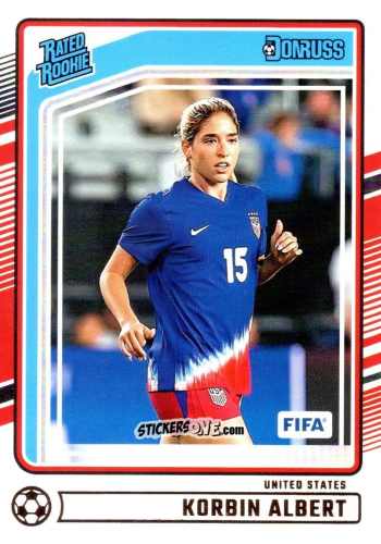 Figurina Korbin Albert - Donruss Soccer 2024-2025
 n. 187 - Panini