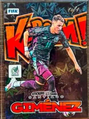 Sticker Santiago Gimenez - Donruss Soccer 2024-2025
 n. KB5 - Panini
