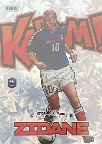 Sticker Zinedine Zidane - Donruss Soccer 2024-2025
 n. KB23 - Panini