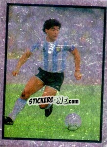 Sticker Diego Maradona - Mirror Soccer 1988 n. 356 - Daily Mirror