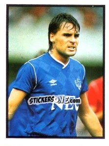 Sticker Pat Van den Hauwe - Mirror Soccer 1988 - Daily Mirror