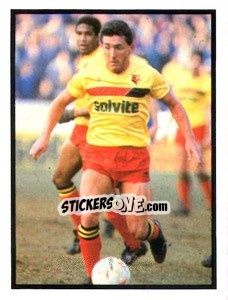Sticker Wilf Rostron - Mirror Soccer 1988 - Daily Mirror