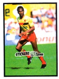 Sticker Tony Agana - Mirror Soccer 1988 - Daily Mirror