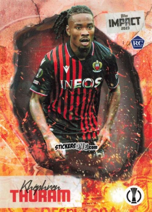 Figurina Khéphren Thuram - Impact UEFA Club Competitions 2022-2023
 n. 23 - Topps