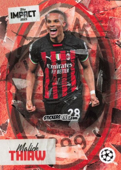 Figurina Malick Thiaw - Impact UEFA Club Competitions 2022-2023
 n. 25 - Topps
