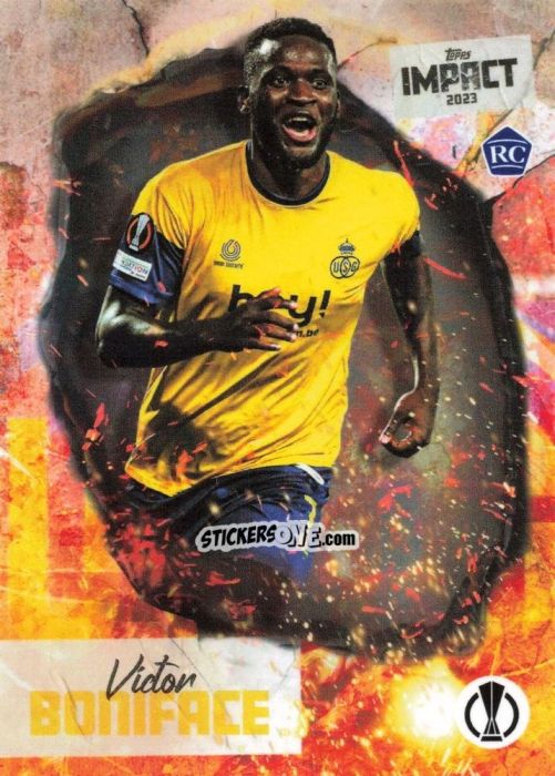 Figurina Victor Boniface - Impact UEFA Club Competitions 2022-2023
 n. 43 - Topps