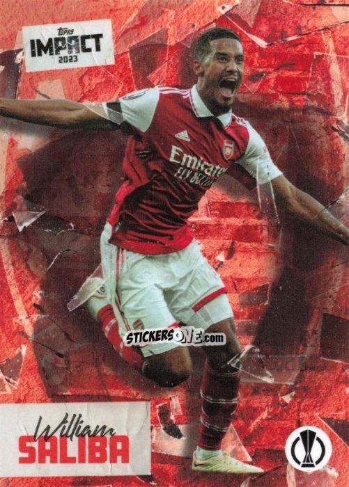Sticker William Saliba - Impact UEFA Club Competitions 2022-2023
 n. 44 - Topps