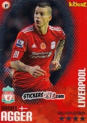 Sticker Daniel Agger - Football Stars 2013-2014 n. 29 - Kickerz