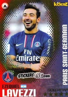 Sticker Ezequiel Lavezzi - Football Stars 2013-2014 n. 42 - Kickerz