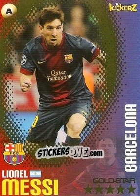 Sticker Lionel Messi - Football Stars 2013-2014 n. 49 - Kickerz