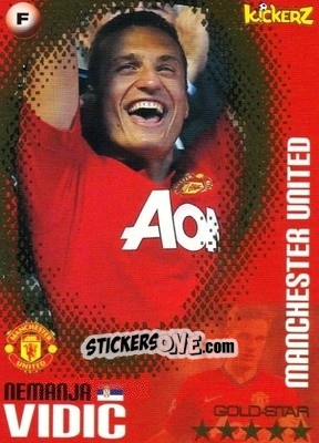 Sticker Nemanja Vidic - Football Stars 2013-2014 n. 75 - Kickerz