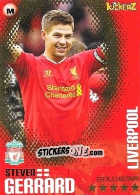 Sticker Steven Gerrard - Football Stars 2013-2014 n. 118 - Kickerz