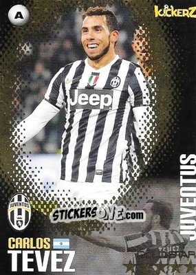 Sticker Carlos Tevez - Football Stars 2013-2014 n. 140 - Kickerz