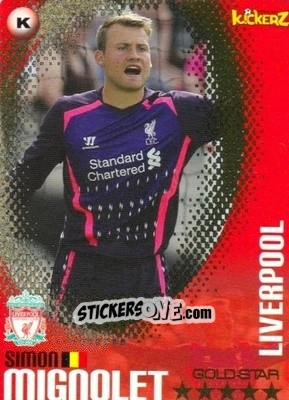 Sticker Simon Mignolet - Football Stars 2013-2014 n. 159 - Kickerz