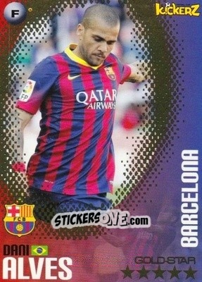 Sticker Dani Alves - Football Stars 2013-2014 n. 168 - Kickerz