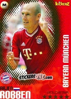 Sticker Arjen Robben - Football Stars 2013-2014 n. 203 - Kickerz