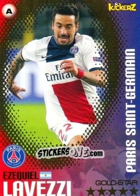 Sticker Ezequiel Lavezzi - Football Stars 2013-2014 n. 205 - Kickerz