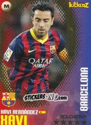 Sticker Xavi Hernandez - Football Stars 2013-2014 n. 236 - Kickerz