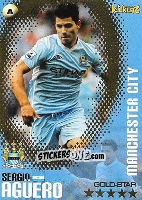 Sticker Sergio Aguero - Football Stars 2013-2014 n. 270 - Kickerz