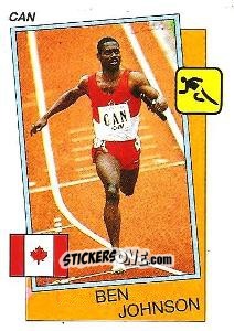 Sticker Ben Johnson - Supersport 1987 n. 11 - Panini