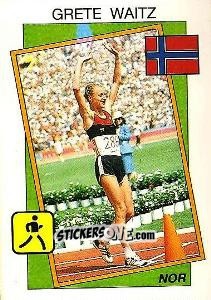 Sticker Grete Waitz - Supersport 1987 n. 19 - Panini