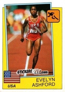Sticker Evelyn Ashford - Supersport 1987 n. 24 - Panini
