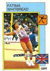 Sticker Fatima Whitbread - Supersport 1987 n. 27 - Panini