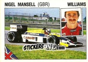 Sticker Nigel Mansell - Supersport 1987 n. 32 - Panini