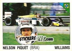 Sticker Nelson Piquet - Supersport 1987 n. 33 - Panini
