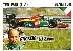 Sticker Teo Fabi - Supersport 1987 n. 40 - Panini