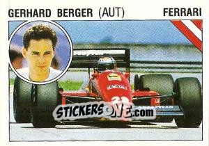 Sticker Gerhard Berger - Supersport 1987 n. 44 - Panini