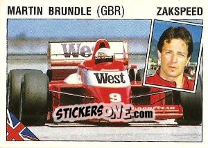 Sticker Martin Brundle - Supersport 1987 n. 45 - Panini
