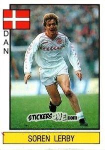 Sticker Soren Lerby - Supersport 1987 n. 53 - Panini