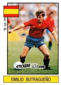 Sticker Emilio Butragueno - Supersport 1987 n. 59 - Panini