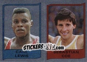 Sticker Carl Lewis/Sebastian Coe - Supersport 1987 n. 101 - Panini