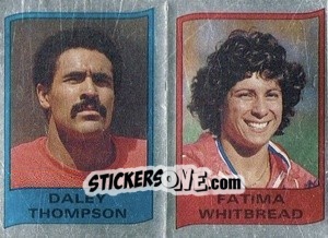 Sticker Daley Thompson/Fatima Whitbread - Supersport 1987 n. 104 - Panini