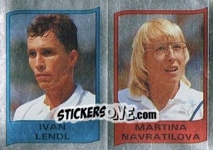 Sticker Ivan Lendl/martina Navratilova - Supersport 1987 n. 111 - Panini