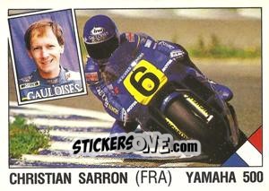Sticker Christian Sarron - Supersport 1987 n. 122 - Panini