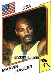 Sticker Marvin Hagler - Supersport 1987 n. 144 - Panini