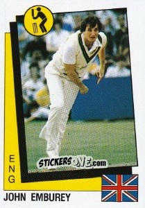 Sticker John Emburey - Supersport 1987 n. 166 - Panini